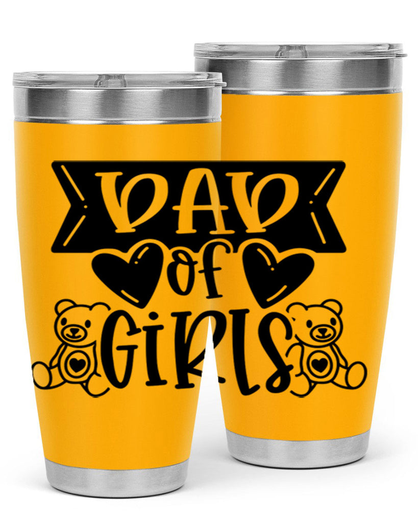 dad of girls 60#- fathers day- Tumbler