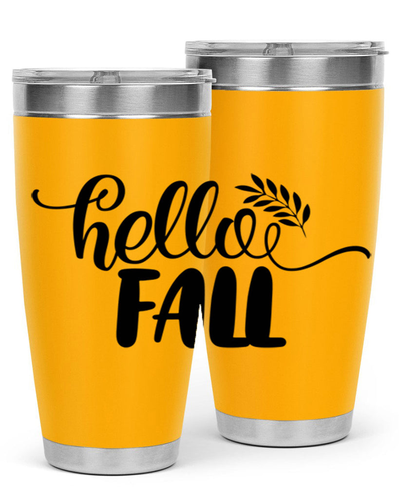hello fall 54#- thanksgiving- Tumbler