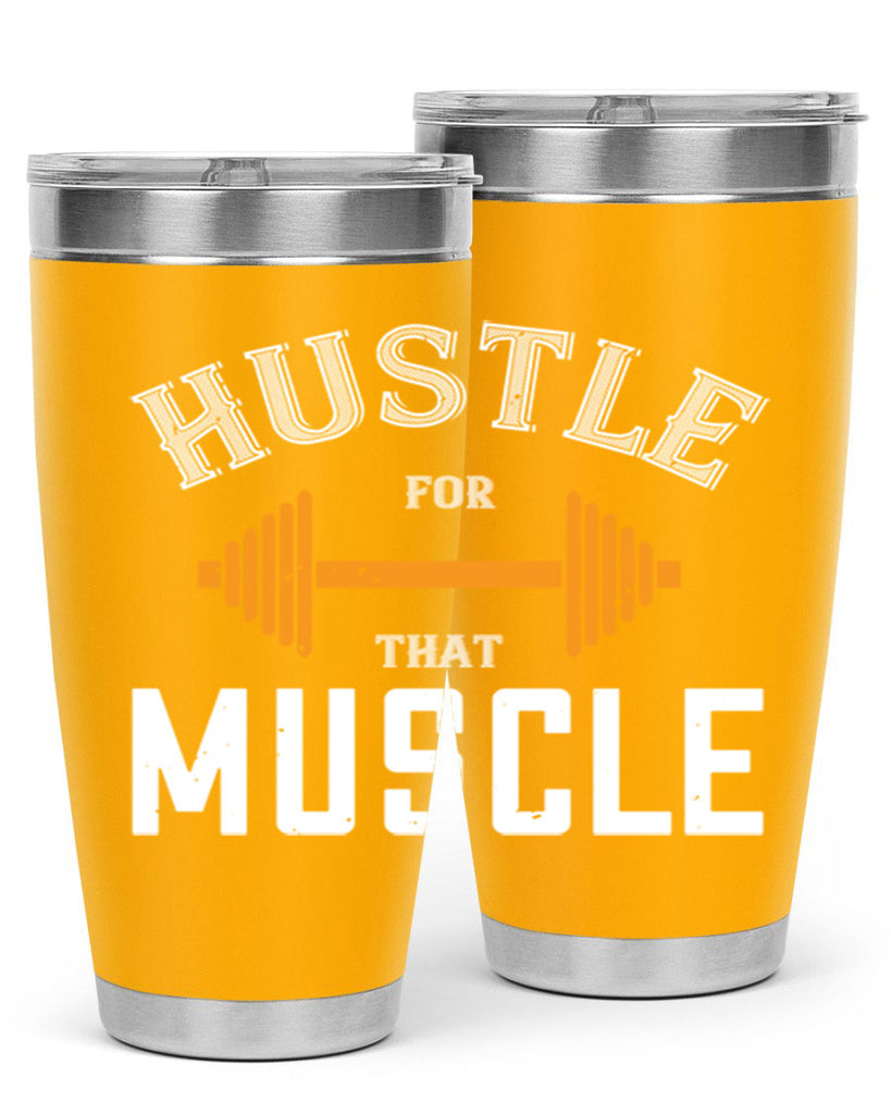 hustel for that muscle 92#- gym- Tumbler