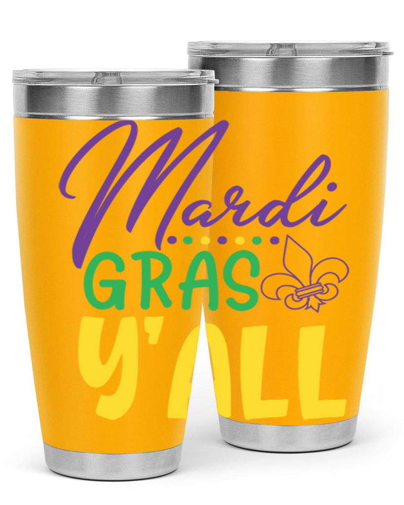 mardi gras yall 77#- mardi gras- Tumbler