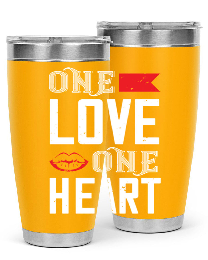 one love one heart 32#- valentines day- Tumbler