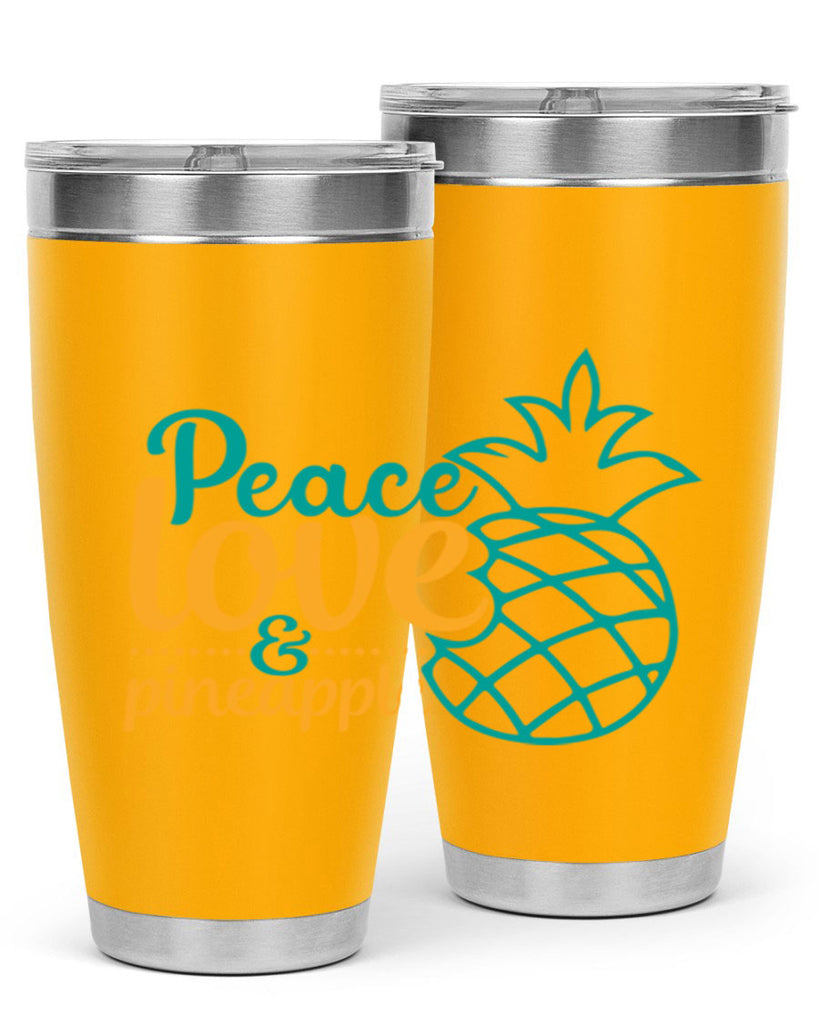peace love pineapple Style 82#- summer- Tumbler