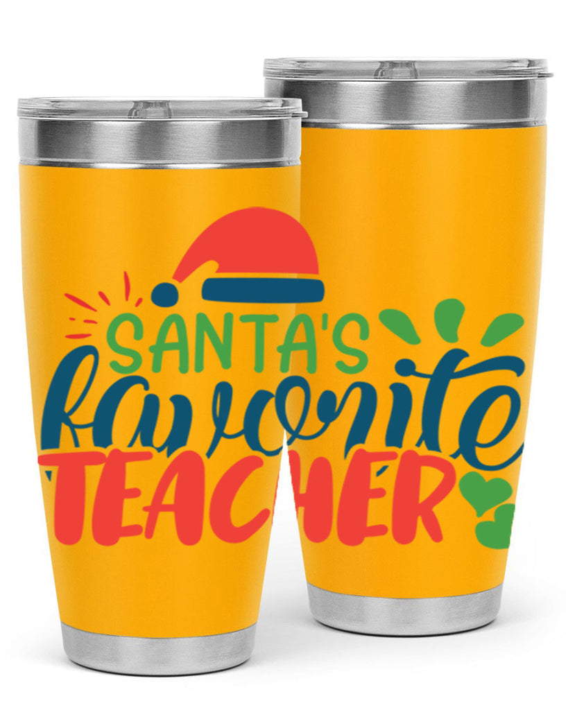 santas favorite teacher Style 151#- teacher- tumbler