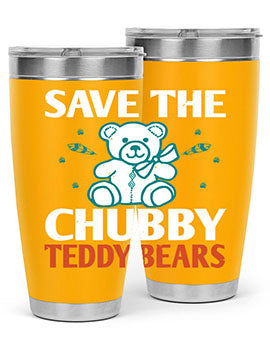 save the chubby teddy bears 28#- Bears- Tumbler