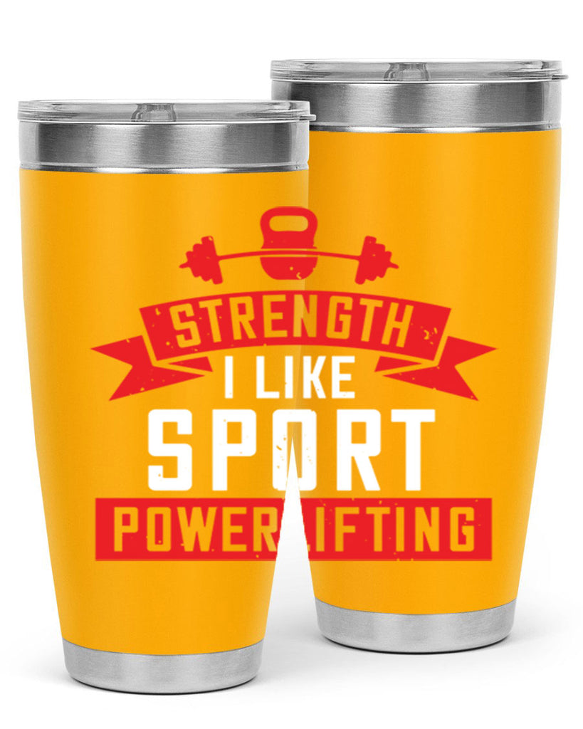 strength i like sport powerlifting 73#- gym- Tumbler