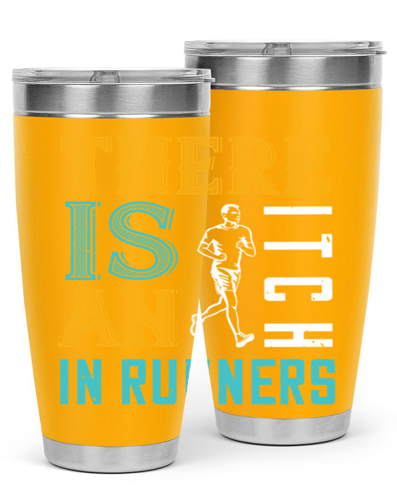 there is an itch in runners 9#- running- Tumbler