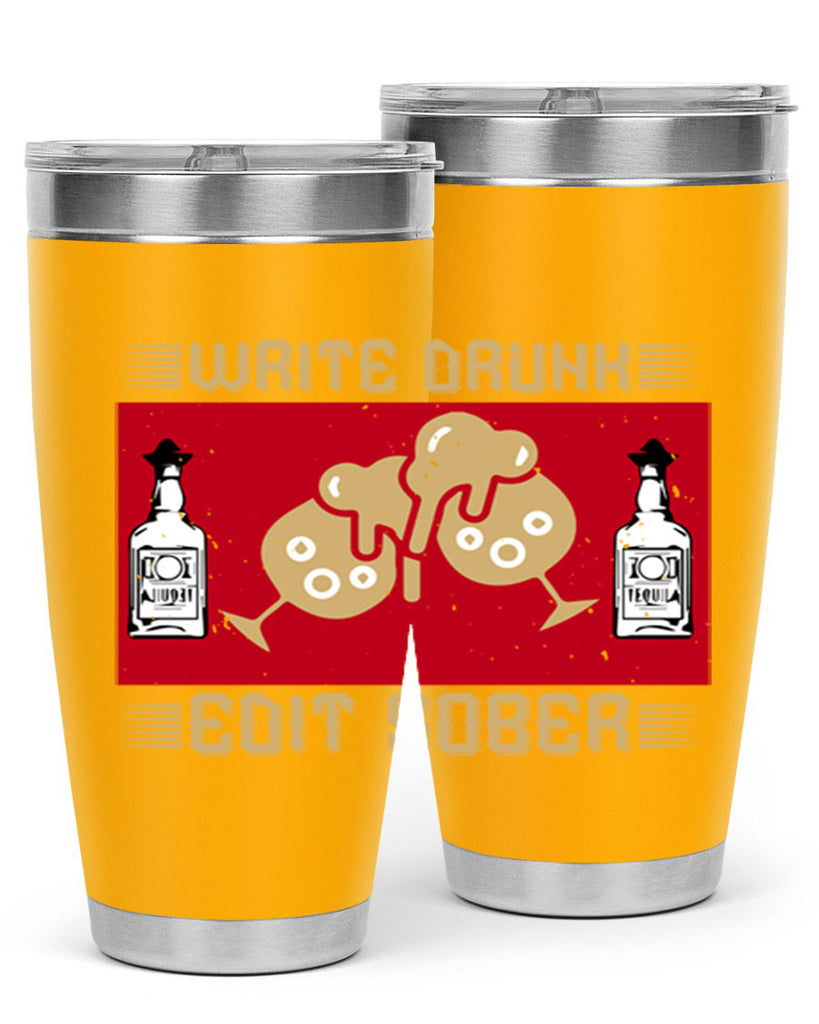 write drunk edit sober 14#- drinking- Tumbler
