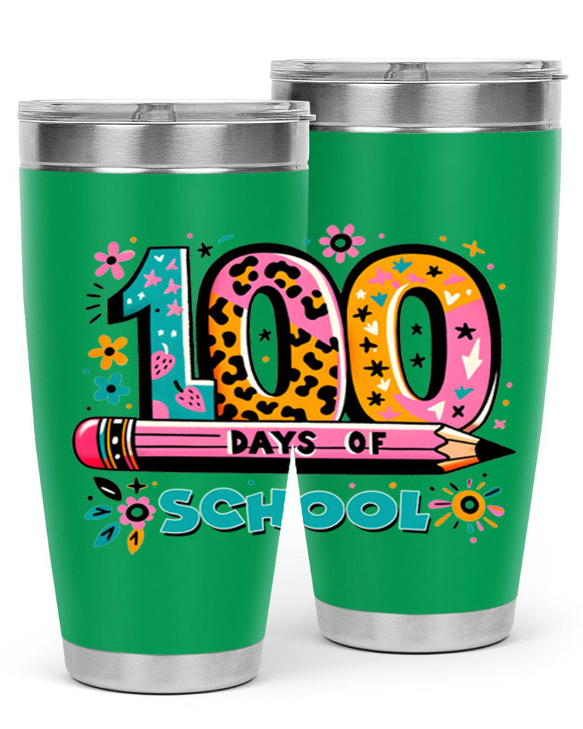 100 days of school lighting 32#- 100 days of school- Tumbler