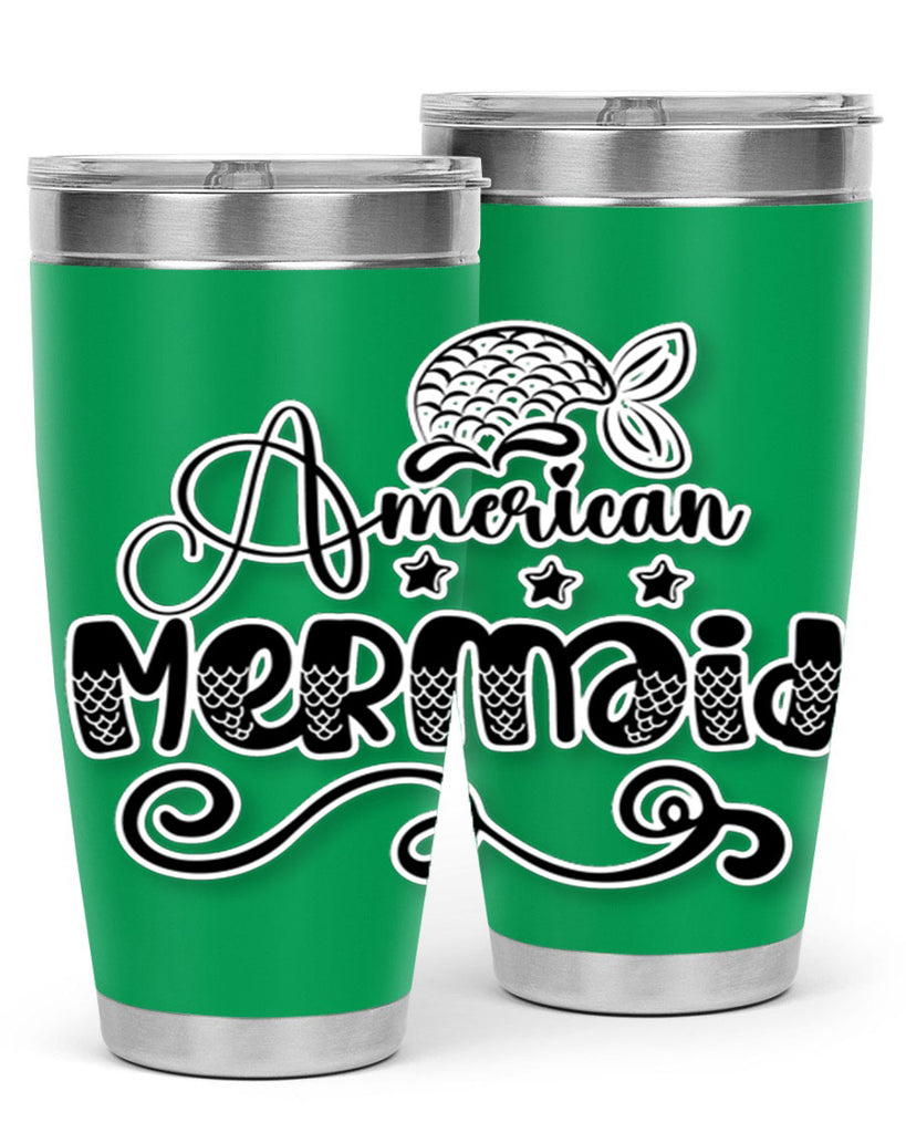 American Mermaid 15#- mermaid- Tumbler