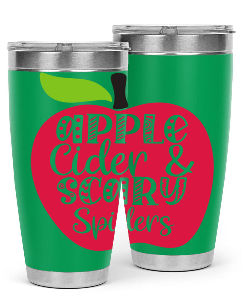 Apple Cider Scary Spiders 10#- fall- Tumbler