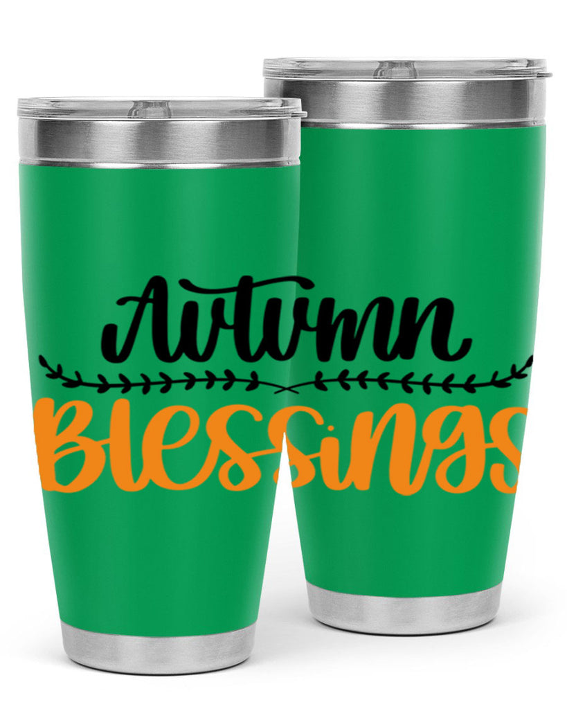 Autumn Blessings 473#- fall- Tumbler