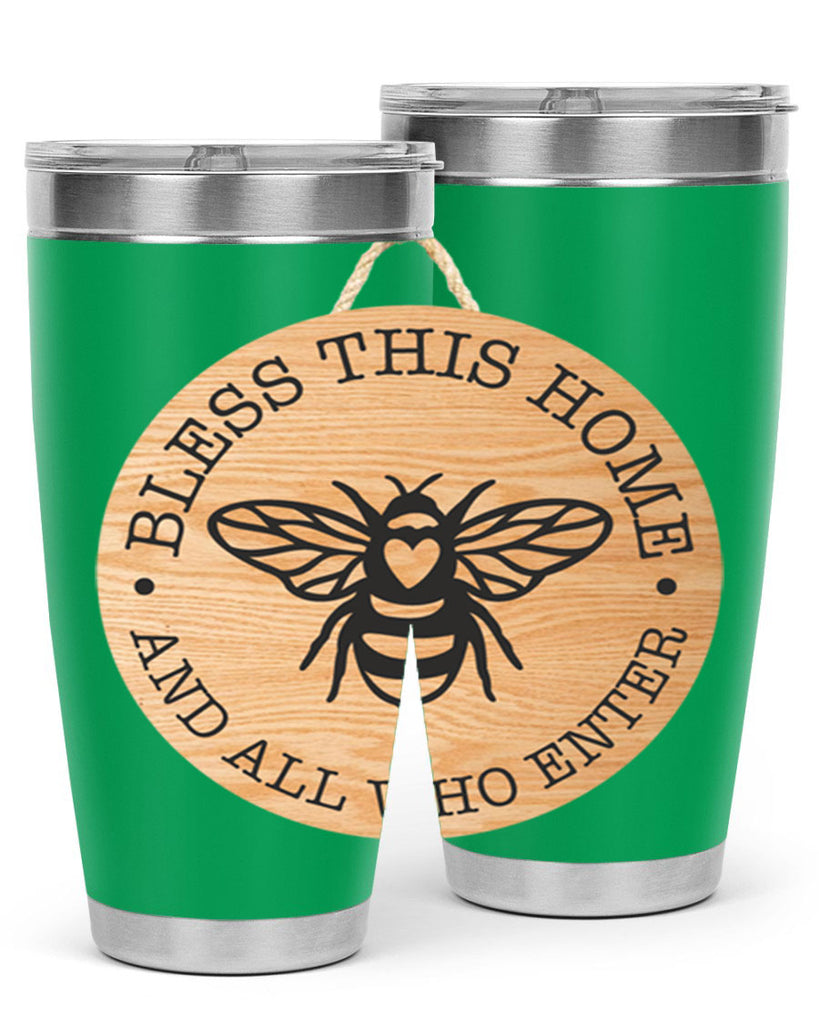 Bless this Home Bee Mockup58#- spring- Tumbler