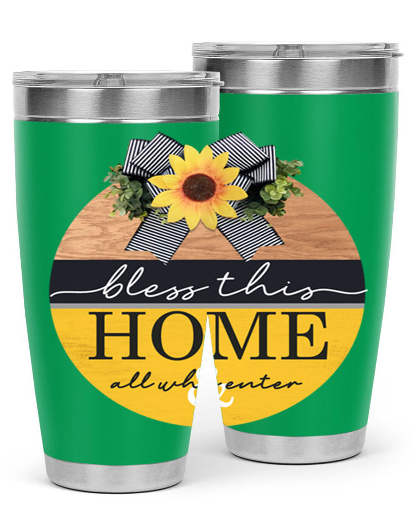Bless this Home and all Mockup56#- spring- Tumbler