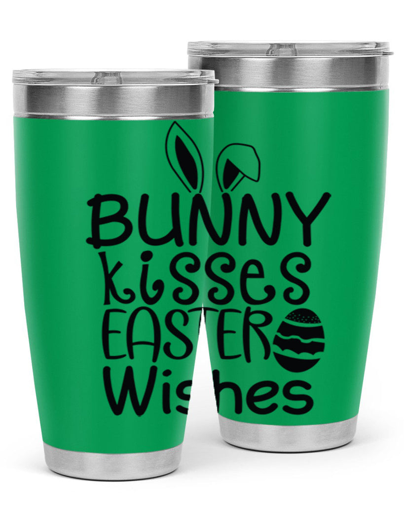Bunny kisses easter wishes  94#- spring- Tumbler