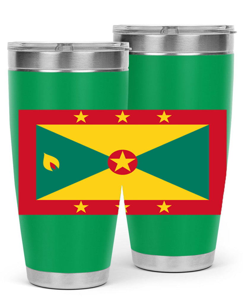 Grenada 130#- world flags- Tumbler