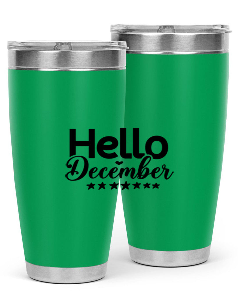 Hello December 156#- winter- Tumbler