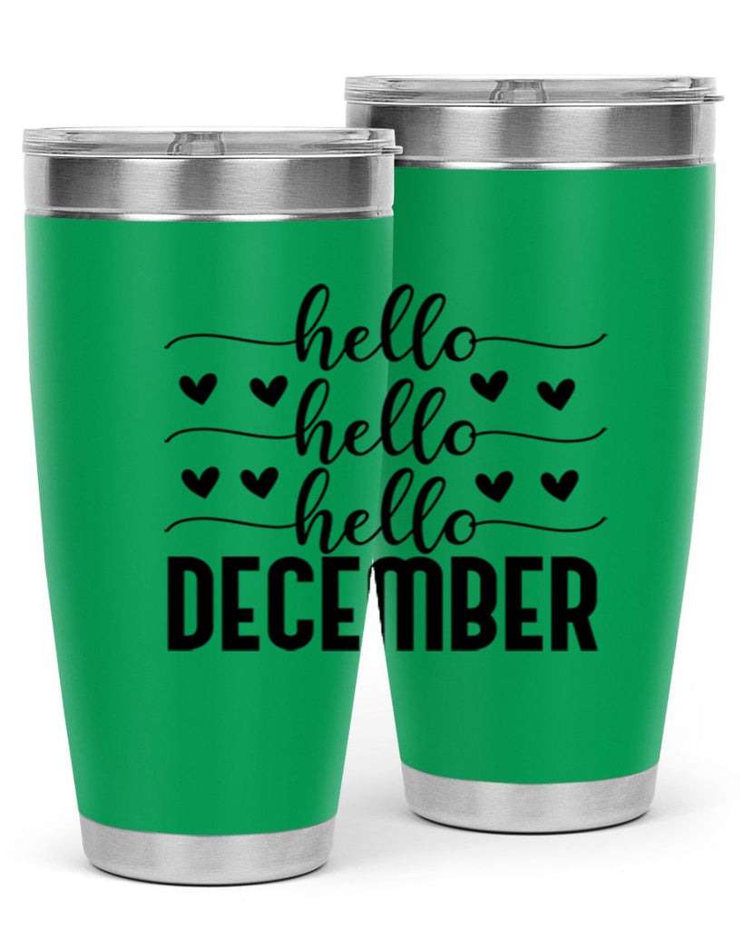 Hello December 157#- winter- Tumbler