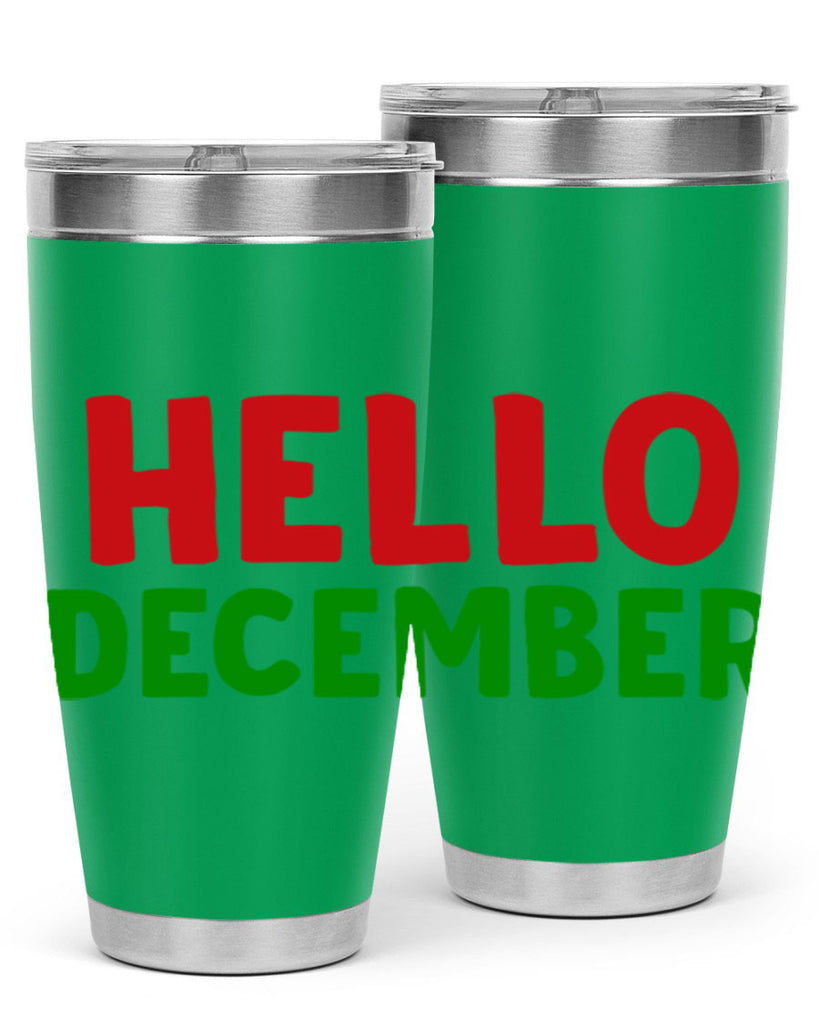 Hello December 158#- winter- Tumbler