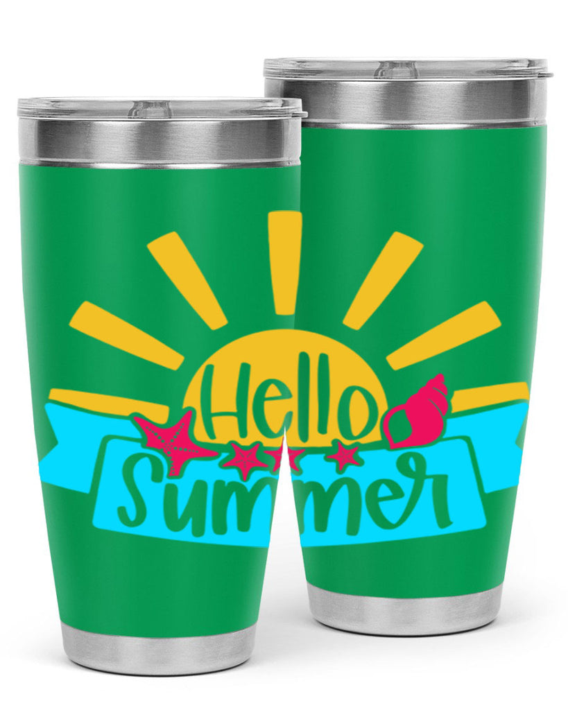 Hello Summer Style 38#- summer- Tumbler