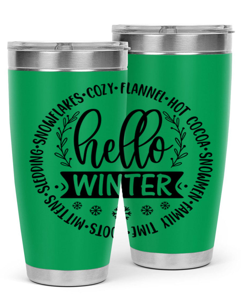 Hello Winter 163#- winter- Tumbler