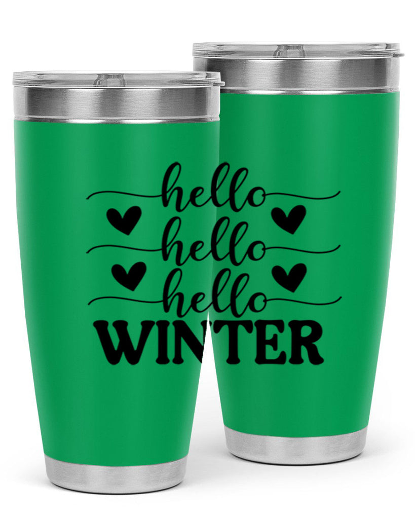 Hello Winter 167#- winter- Tumbler