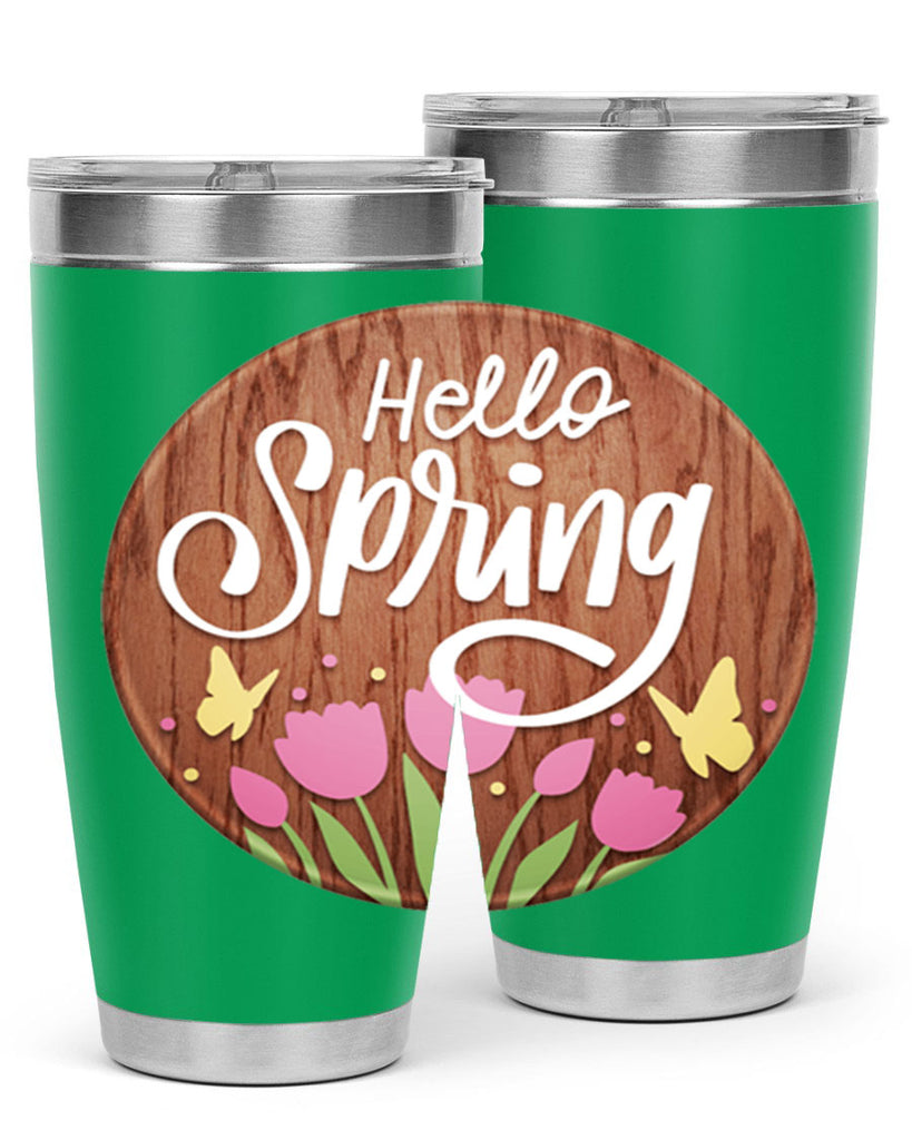 Hello spring Mockup202#- spring- Tumbler