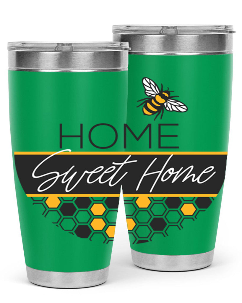 Home Sweet Home Bee and hive pattern243#- spring- Tumbler