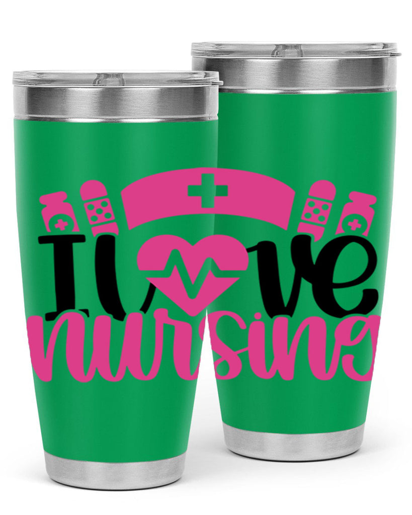 I Love Nursing Style Style 171#- nurse- tumbler