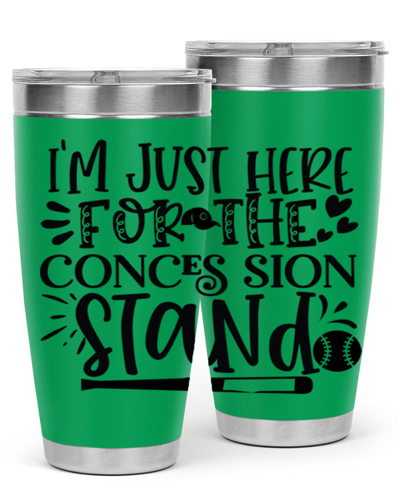 Im Just Here For the Conces sion stand 2072#- baseball- Tumbler