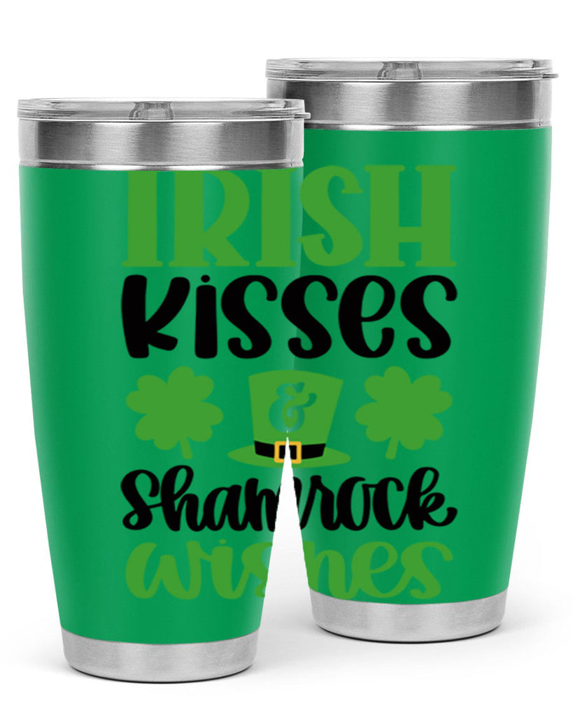 Irish Kisses Shamrock Wishes Style 81#- St Patricks Day- Tumbler