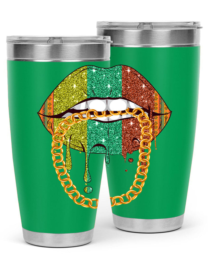 Juneteenth Women Melanin Girl Lips Png 25#- Juneteenth- tumbler