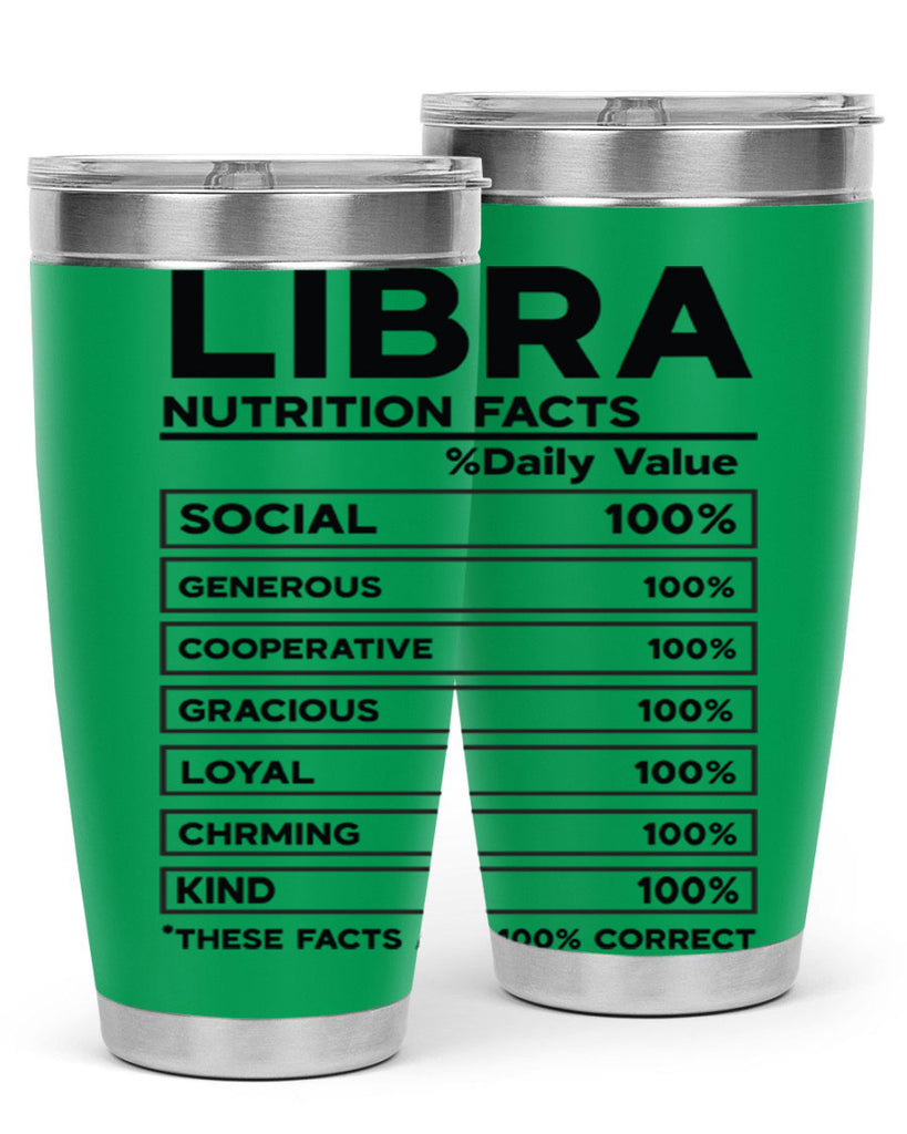 Libra Nutrition Facts 318#- zodiac- Tumbler