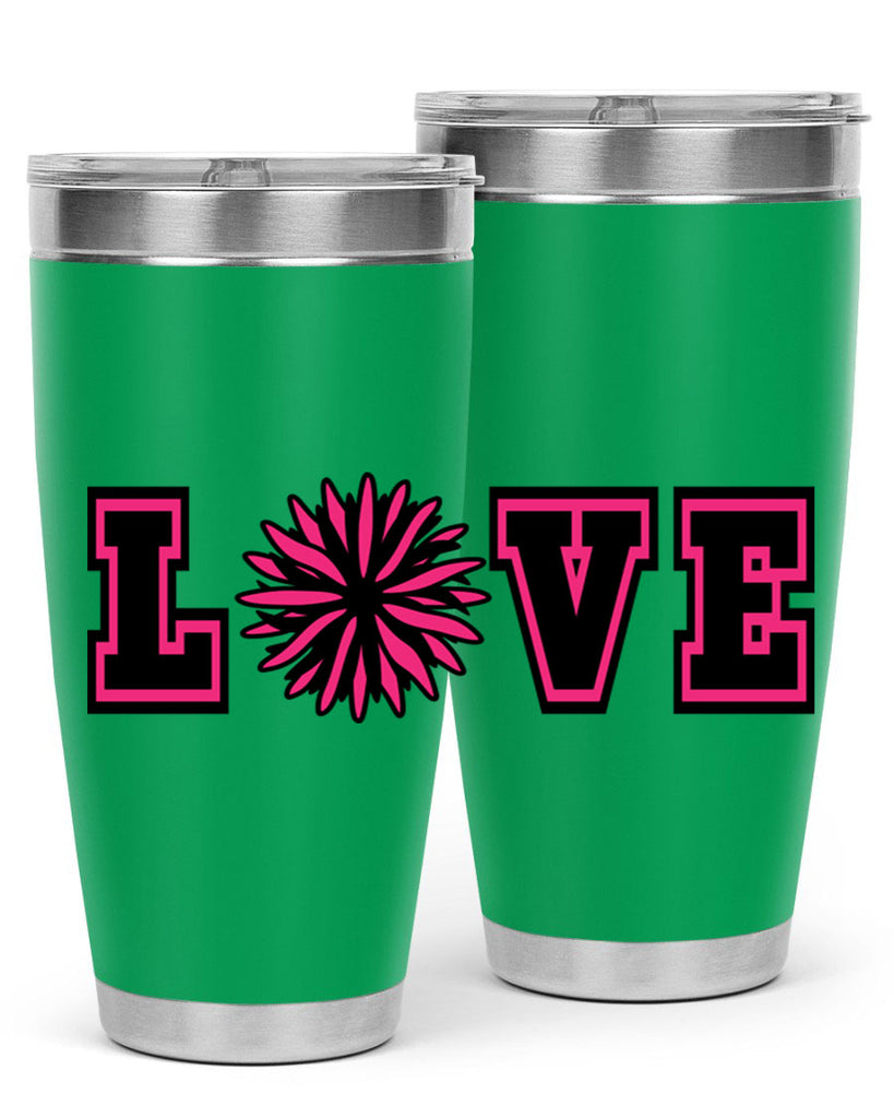 Love 694#- cheer- Tumbler