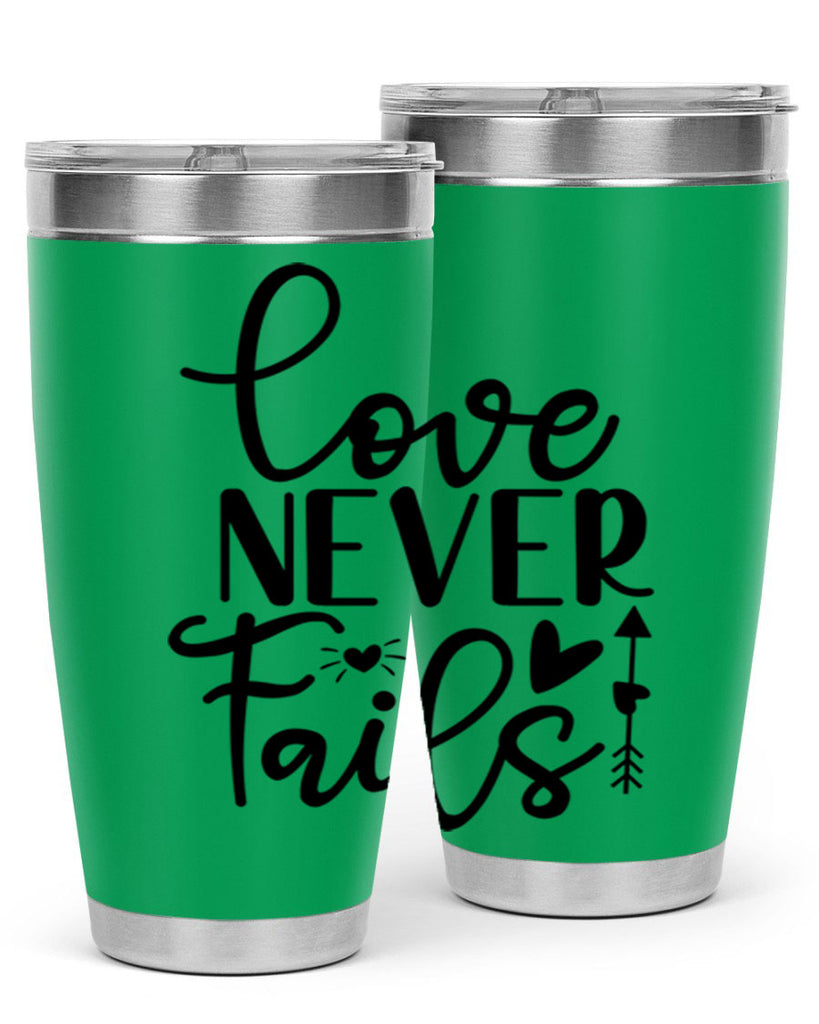 Love Never Fails 309#- winter- Tumbler
