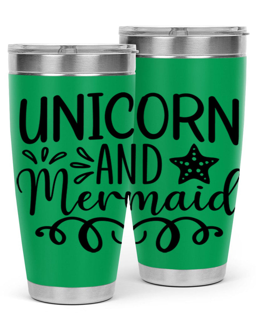 Unicorn And Mermaid 658#- mermaid- Tumbler
