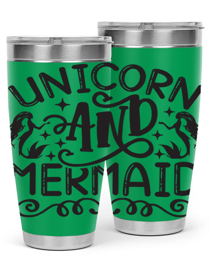 Unicorn and mermaid 660#- mermaid- Tumbler