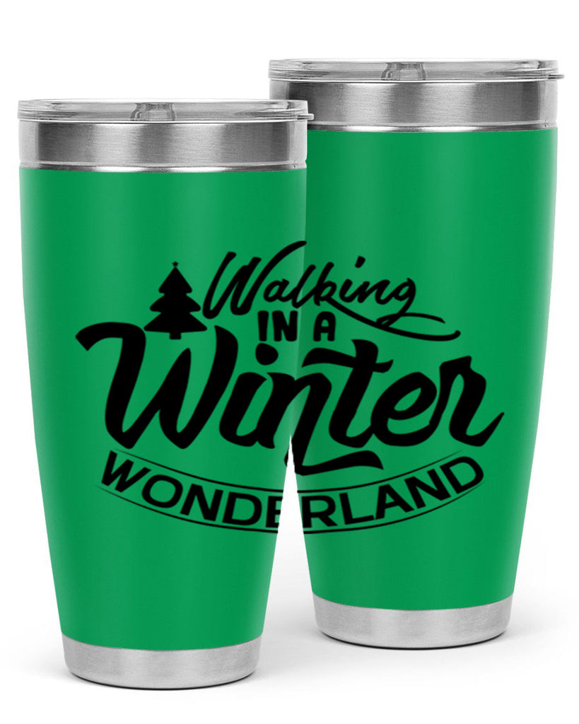 Walking In A Winter Wonderland 435#- winter- Tumbler