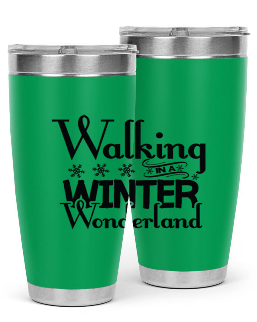 Walking in a Winter Wonderland 437#- winter- Tumbler