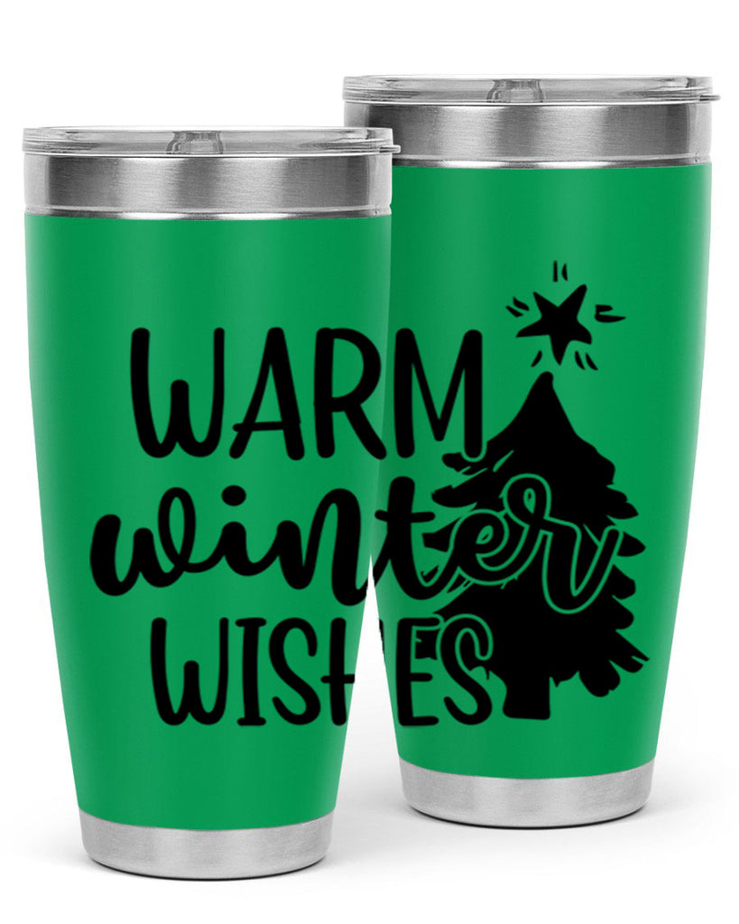 Warm Winter Wishes 451#- winter- Tumbler