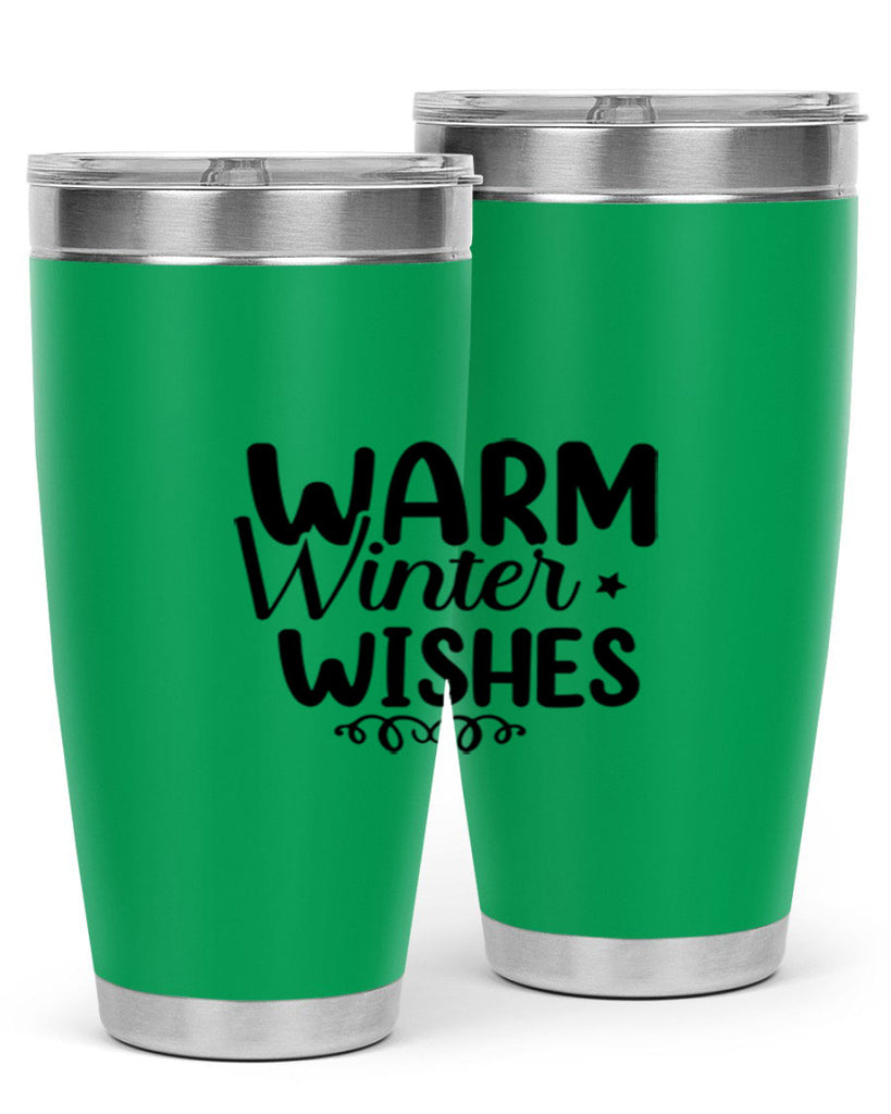Warm Winter Wishes 453#- winter- Tumbler