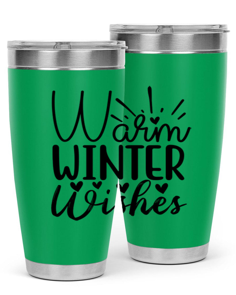 Warm Winter Wishes 454#- winter- Tumbler