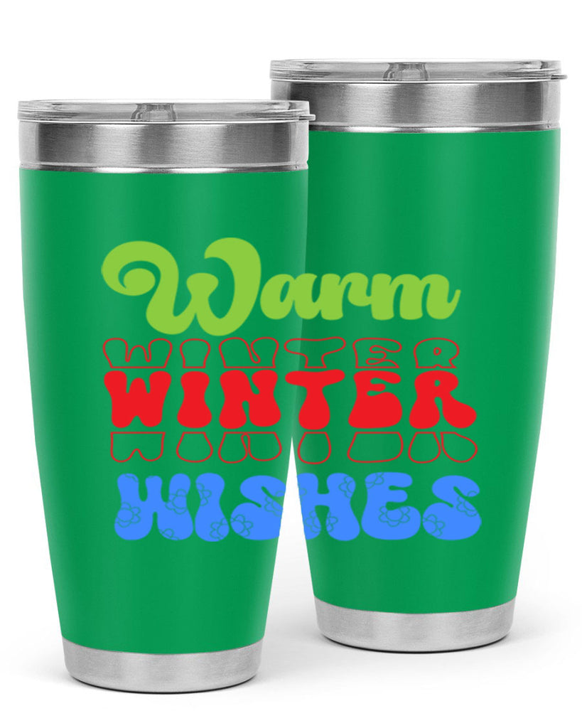 Warm winter wishes 458#- winter- Tumbler