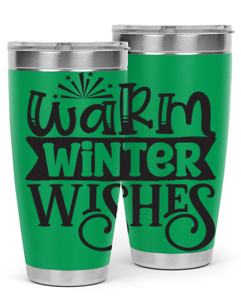 Warm winter wishes 462#- winter- Tumbler
