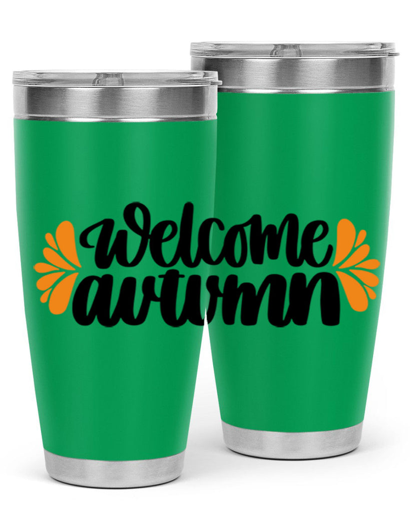 Welcome Autumn 513#- fall- Tumbler