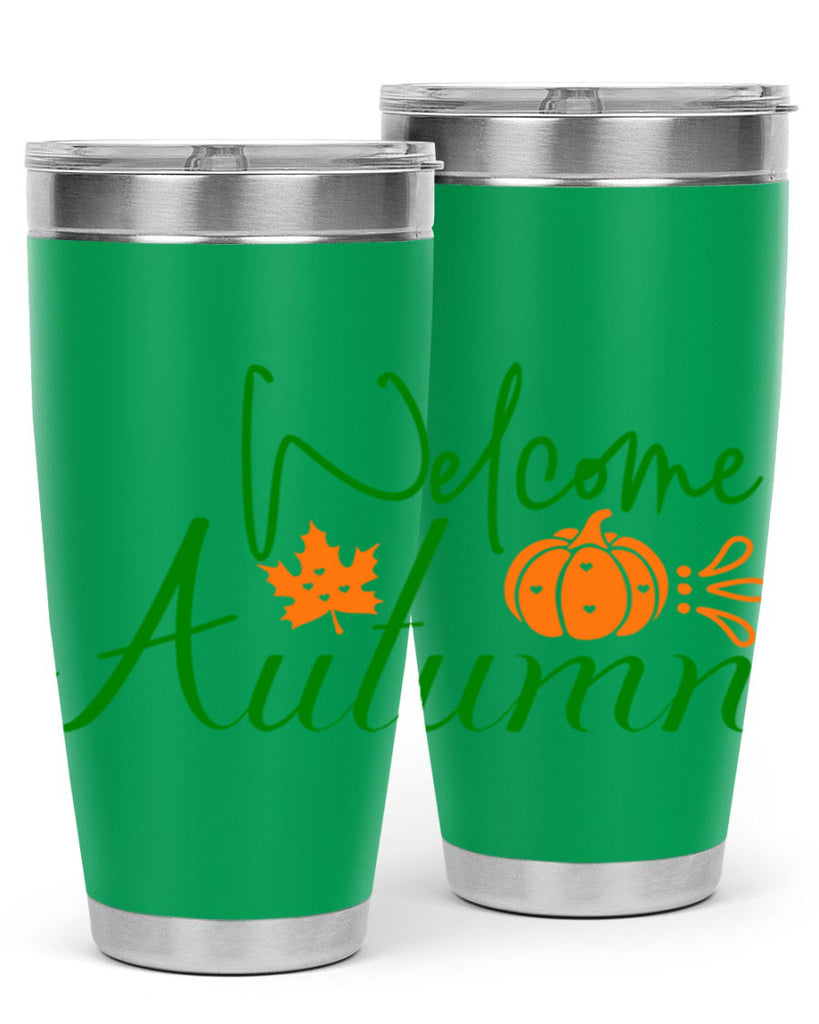 Welcome Autumn 627#- fall- Tumbler