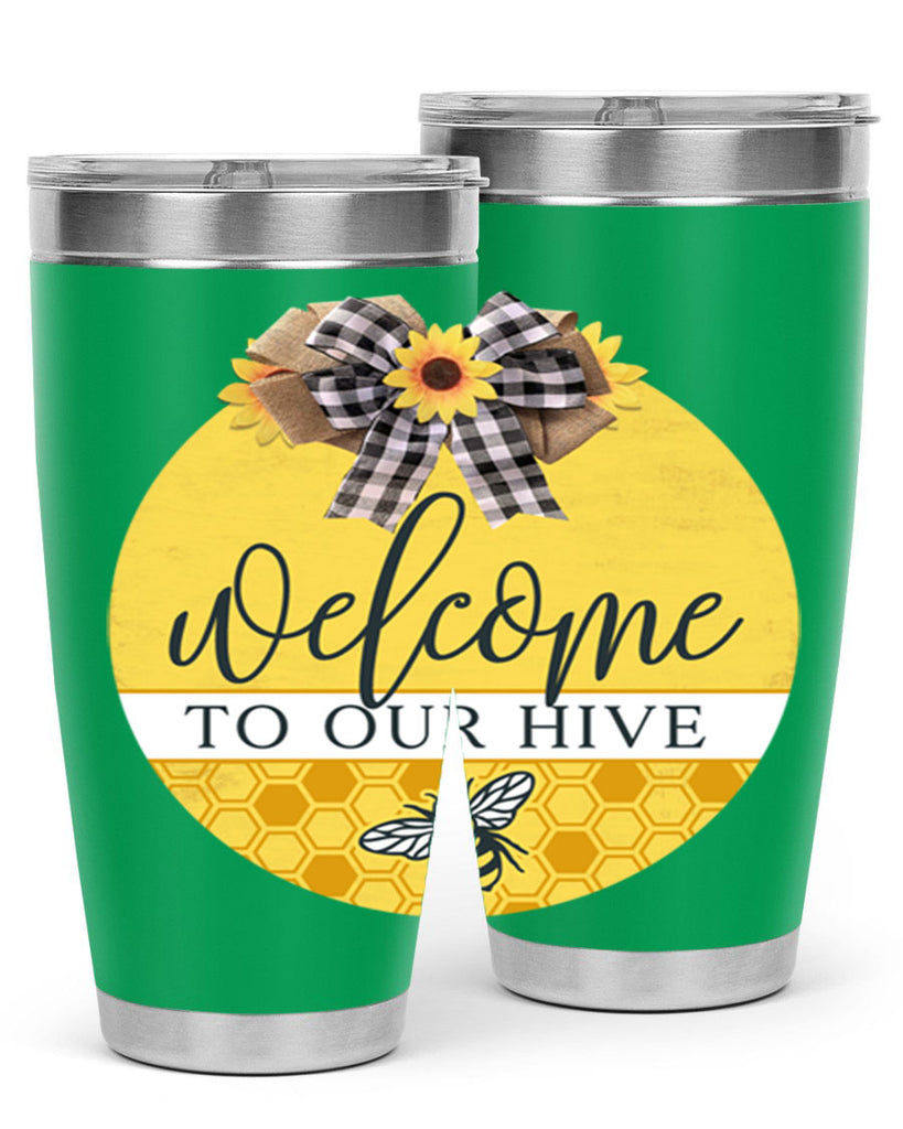 Welcome to our Hive complete yellow Mockup589#- spring- Tumbler