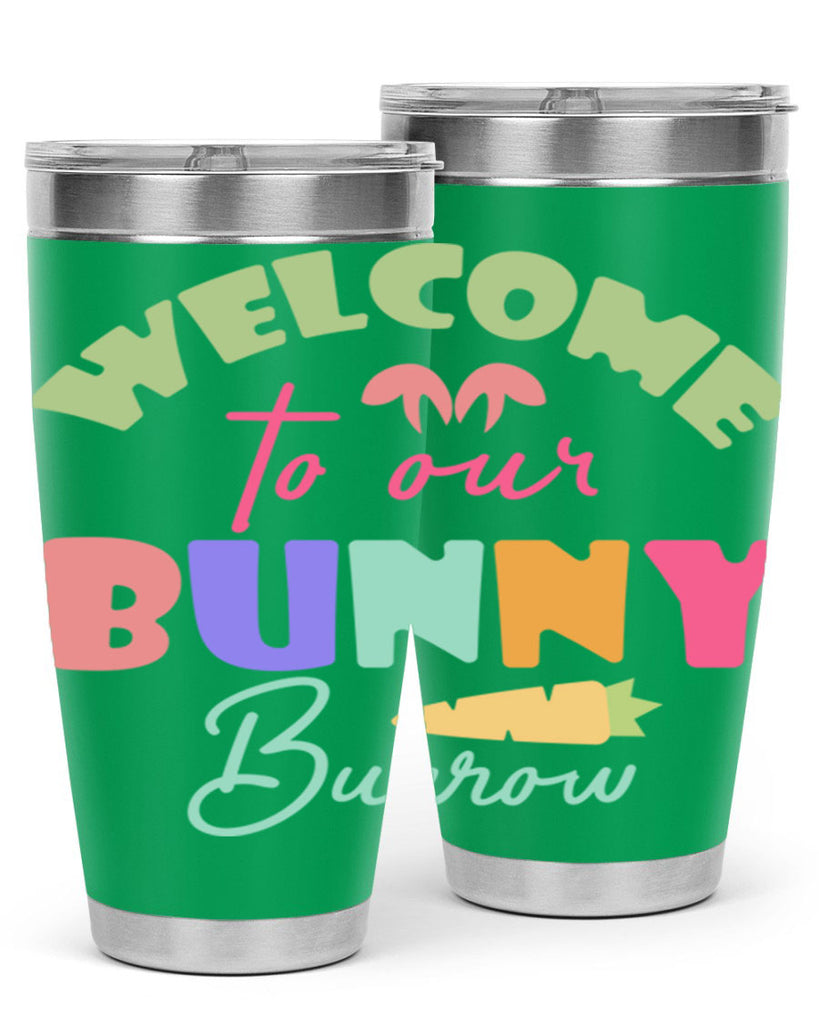Welcome to our bunny burrow588#- spring- Tumbler