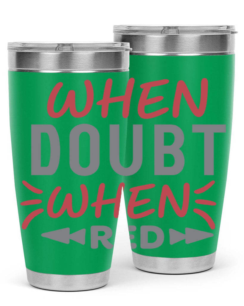 When Doubt Wear Red 154#- fashion- Cotton Tank
