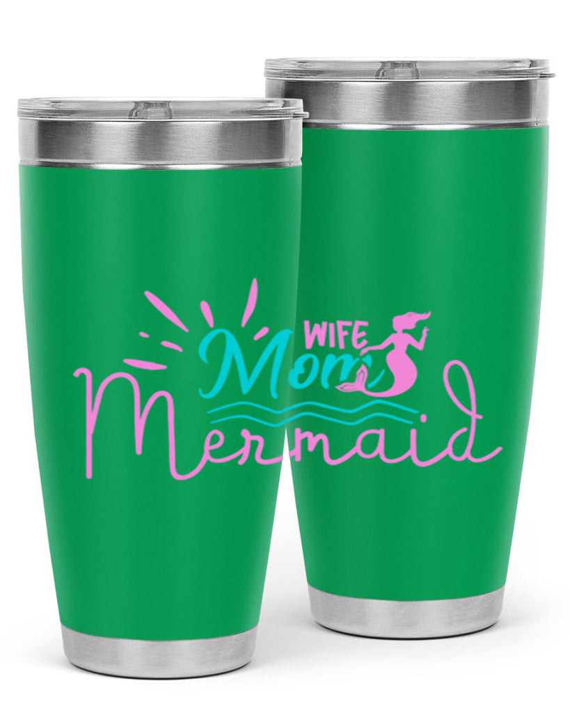 Wife Mom Mermaid 672#- mermaid- Tumbler