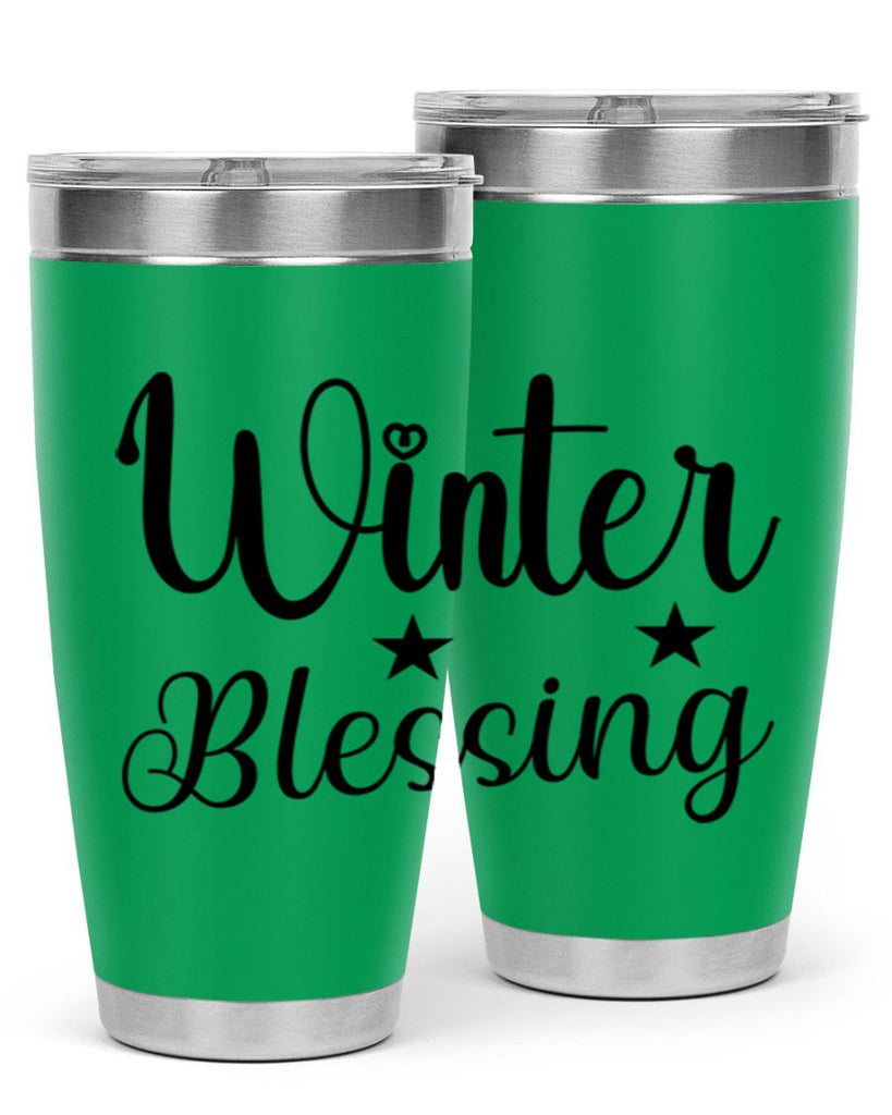 Winter Blessing 484#- winter- Tumbler